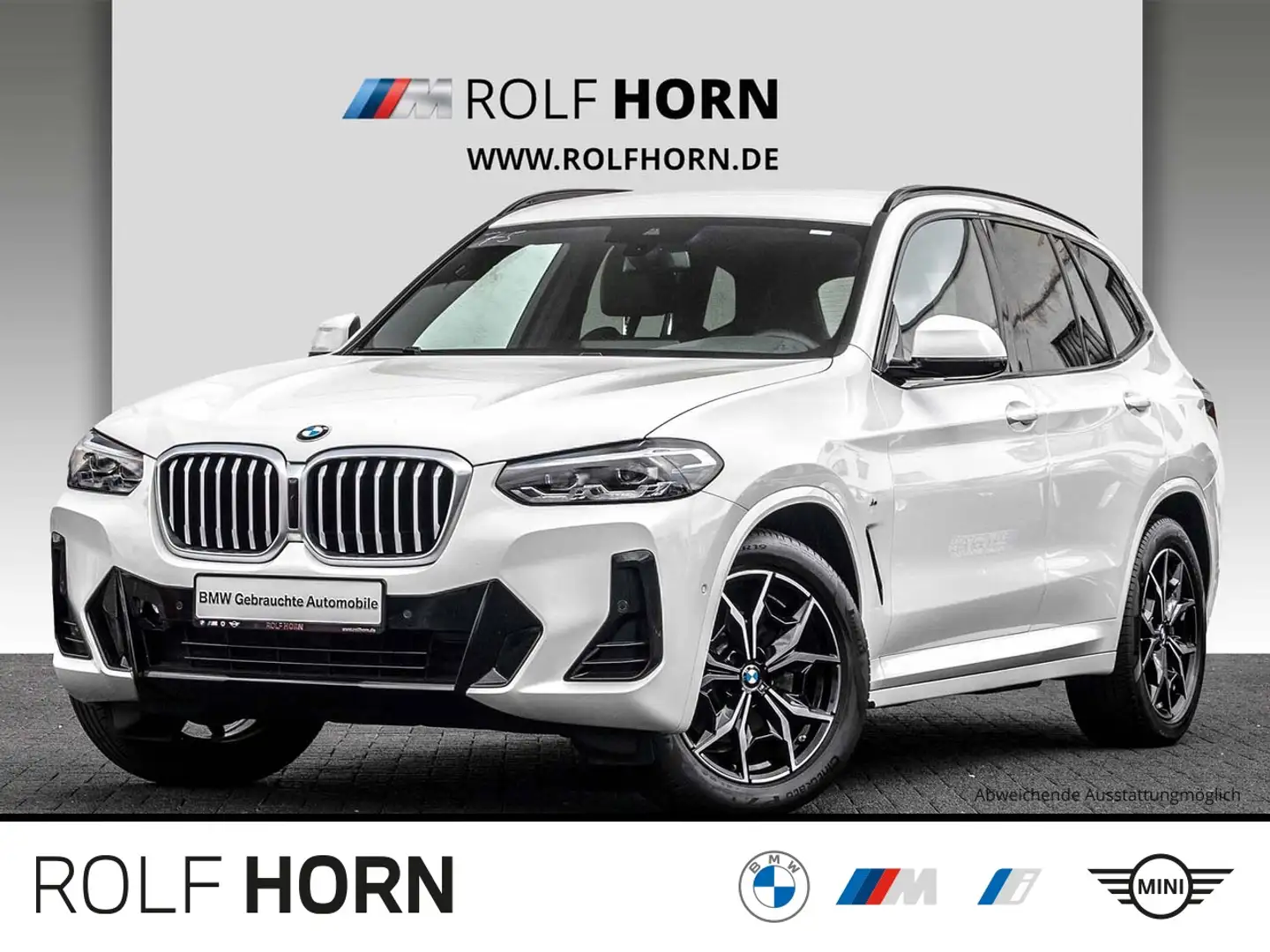 BMW X3 xDrive20d Autom Navi LED AHK Klima SHZ HiFi Weiß - 1