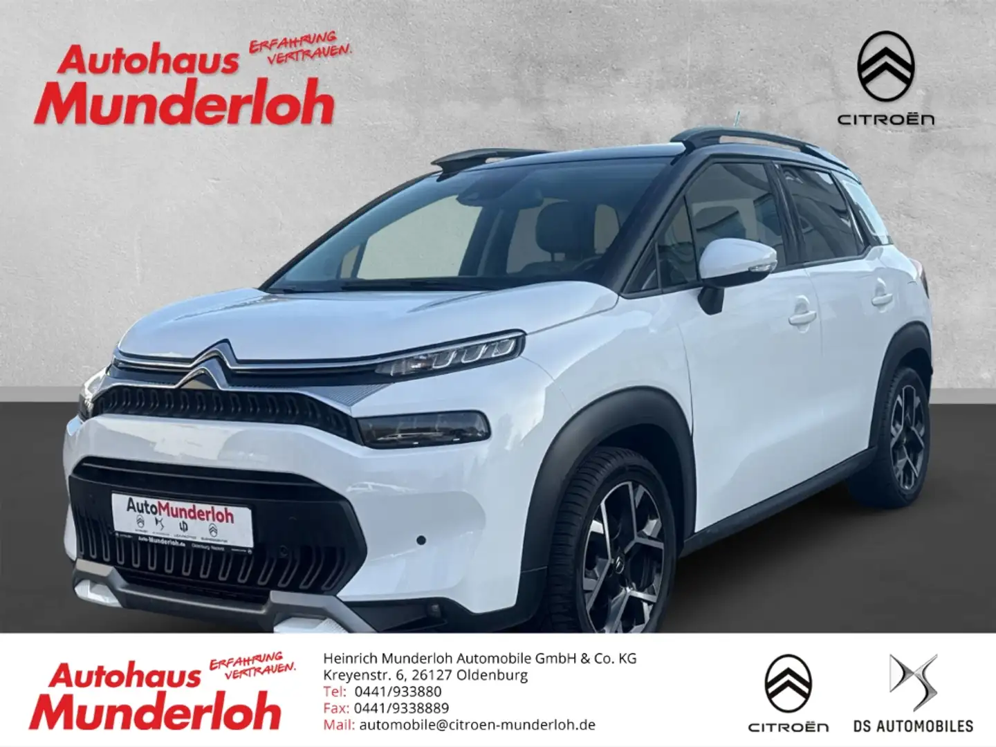 Citroen C3 Aircross PT 110 Shine Pack KÄLTE-PAKET HEAD-UP CITY-PAKET2 Weiß - 1