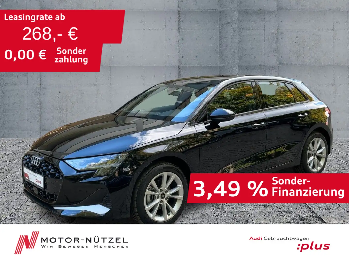 Audi A3 35 TFSI ADVANCED LED+NAVI+ACC+AHK Schwarz - 1