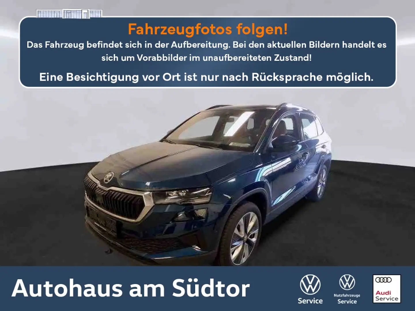 Skoda Karoq Style 1.5 TSI | LED AHK RFK ACC Navi Blau - 1