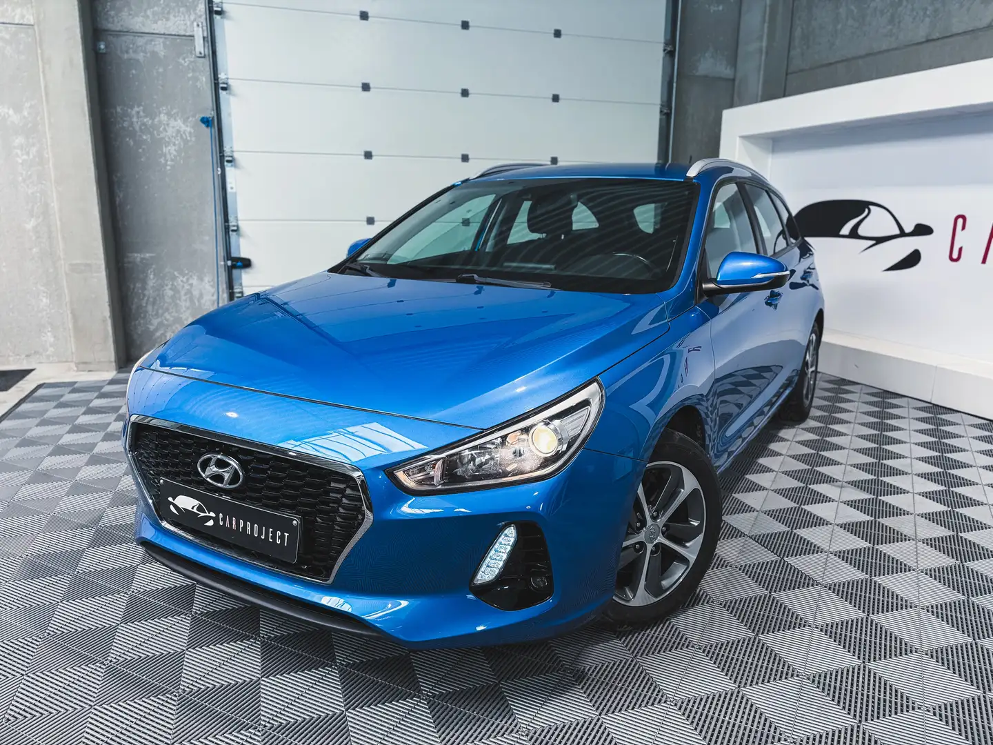 Hyundai i30 SW 1.0 T-GDi, Capteur Ar, Bluetooth, Cruise Bleu - 1