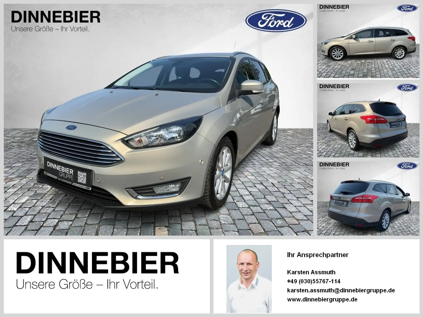 Ford Focus Turnier Titanium 1.0 Navi Rückfahrkamera Gris - 1