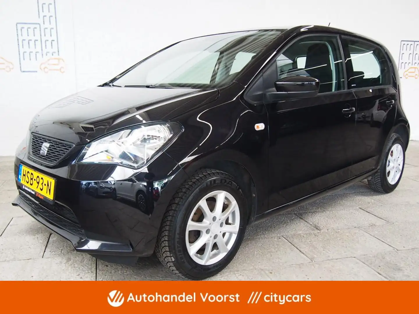 SEAT Mii 1.0 Sport Connect 75PK (APK:Nieuw) Incl.Garantie Zwart - 1