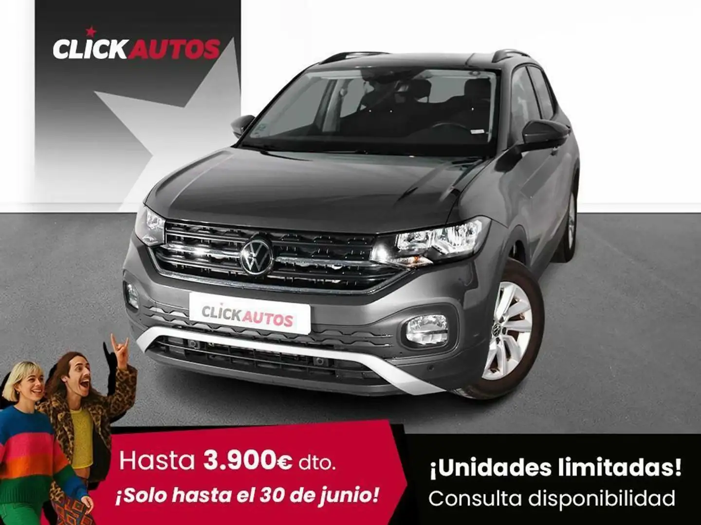 Volkswagen T-Cross 1.0 TSI Advance 81kW Gris - 1