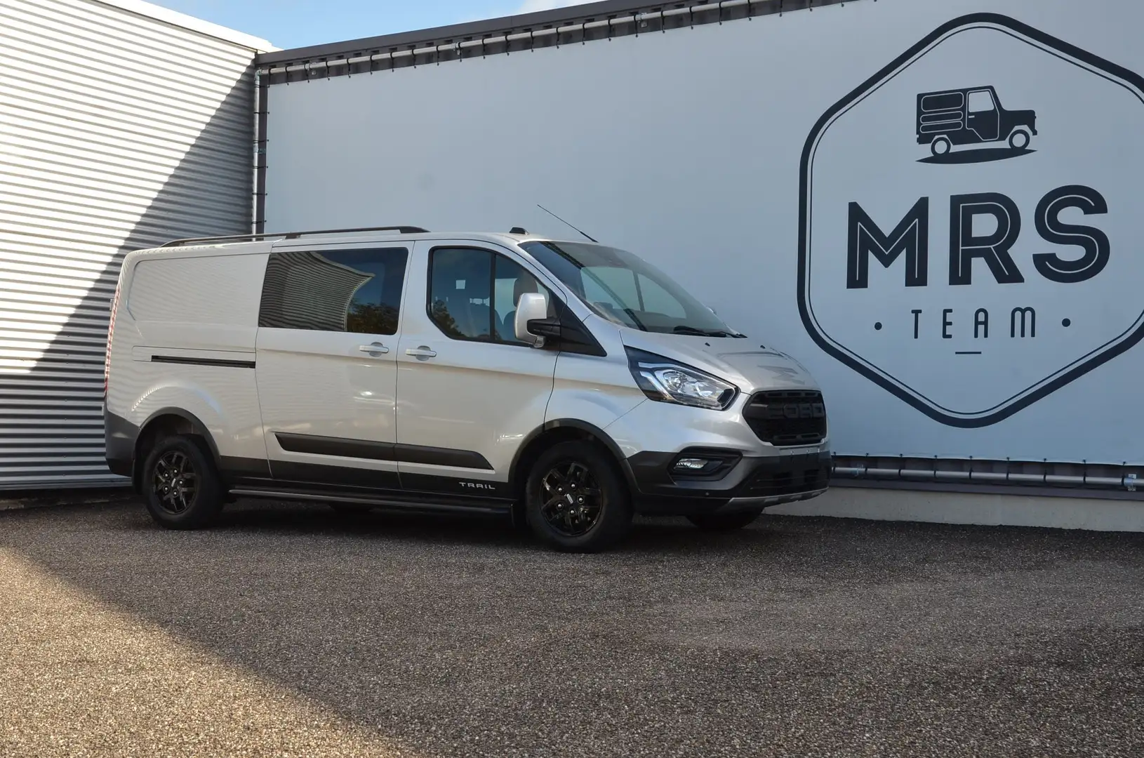 Ford Transit Custom -Dubbelcabine- TRAIL -L2 - Camera- 31990 All in Zilver - 1