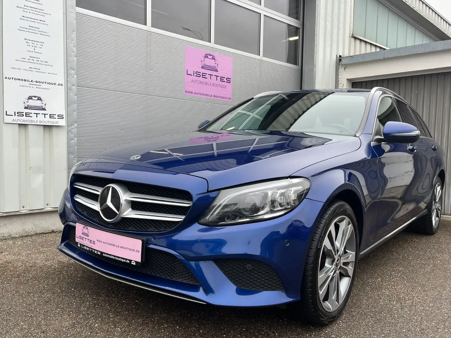 Mercedes-Benz C 400 T 4M*BURMESTER*Business*LED*DAB*AHK*3,99% Blau - 1