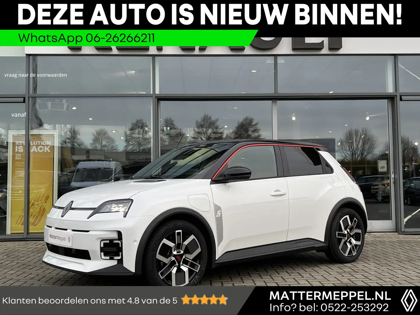 Renault R 5 Comfort Range Techno 52 kWh TIJDELIJK VOORDEEL! | Wit - 1