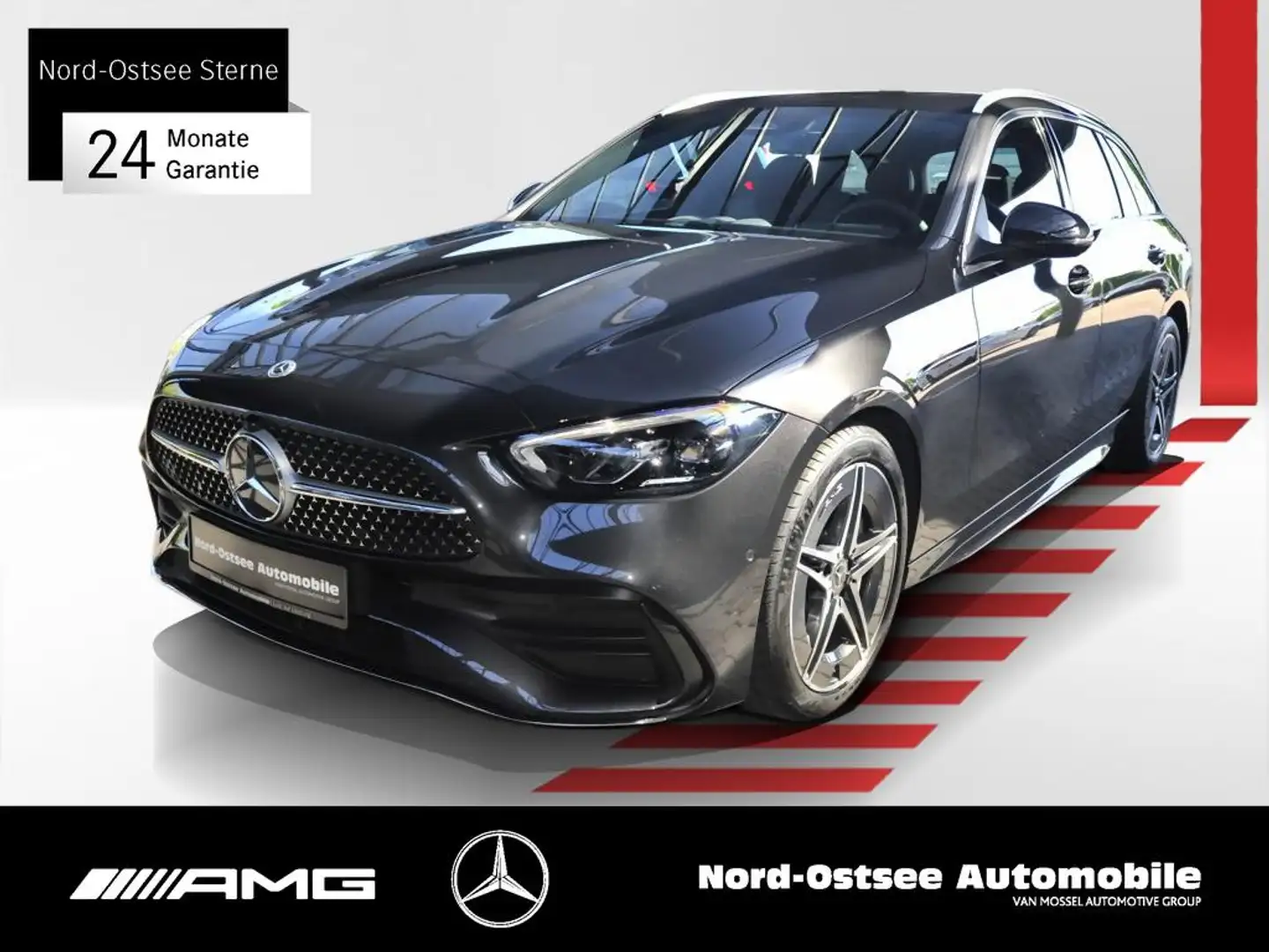 Mercedes-Benz C 220 d T AMG ADV. KAMERA 9G DISTRO LED NAV Grijs - 1
