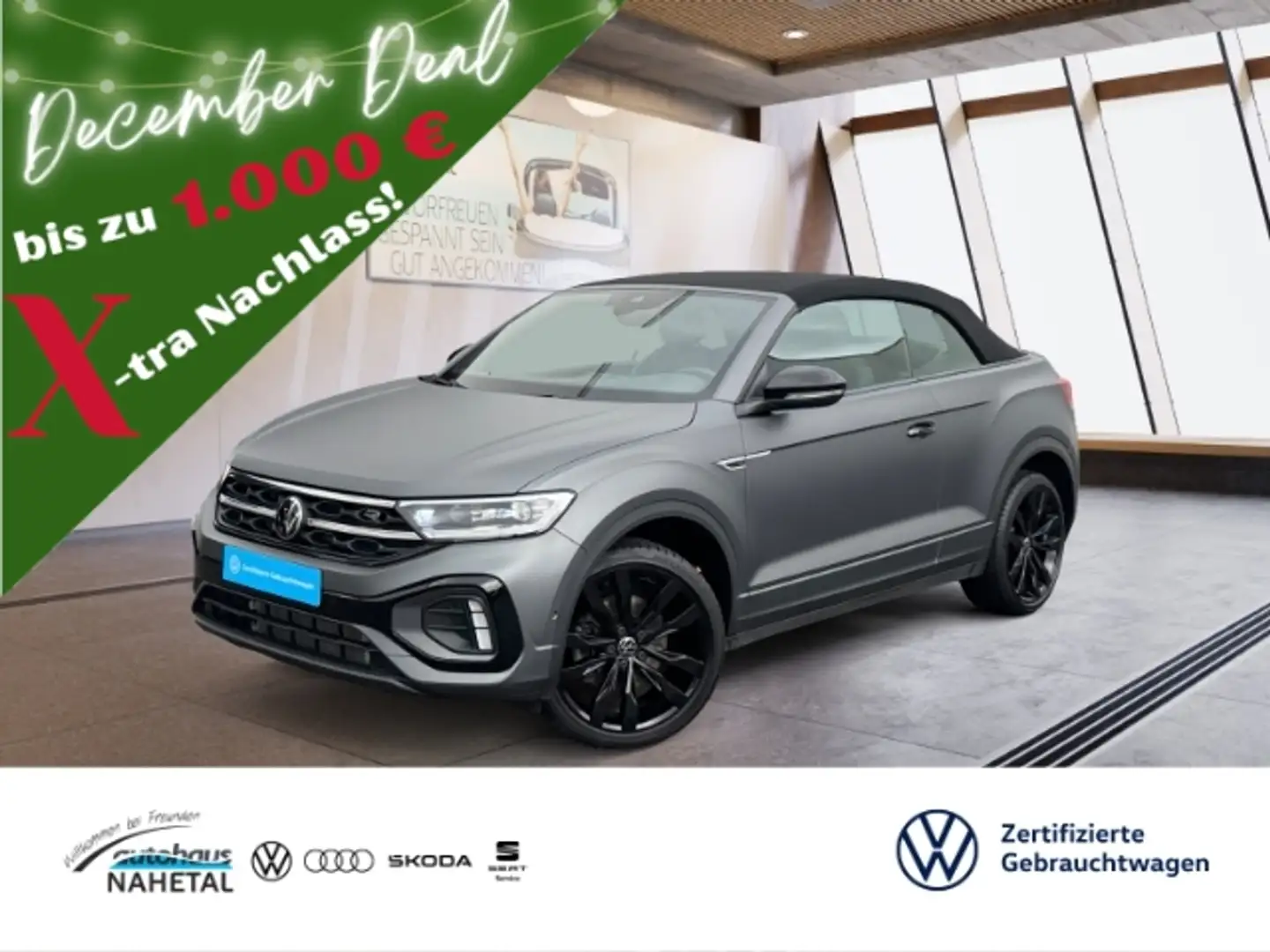 Volkswagen T-Roc Cabriolet 1.5 TSI DSG R-Line Edition Grey+ MATRIX- Grau - 1