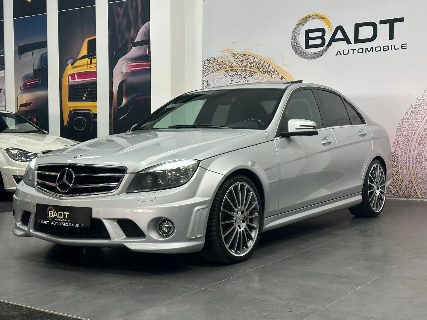 Mercedes-Benz C 63 AMG *SCHIEBEDACH*H&K*MEMORY*19"* Silver - 1