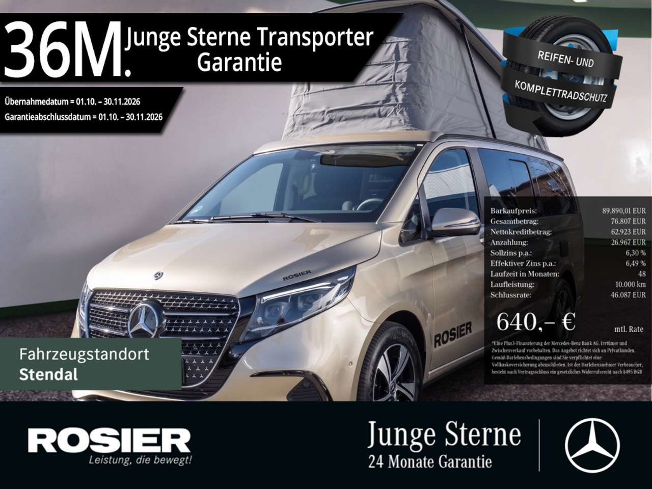 Mercedes-Benz Mercedes-Benz — Mercedes-Benz Mercedes-Benz Marco Polo V 300 d AHK Standhz. Abstandstemp.