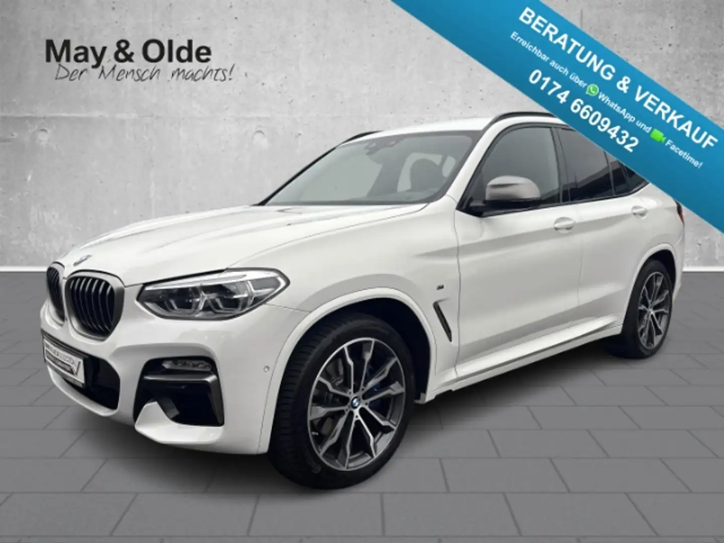 BMW X3 d xDrive Aut. +LED+Navi+HuD+Leder+Kamera+ Blanco - 1