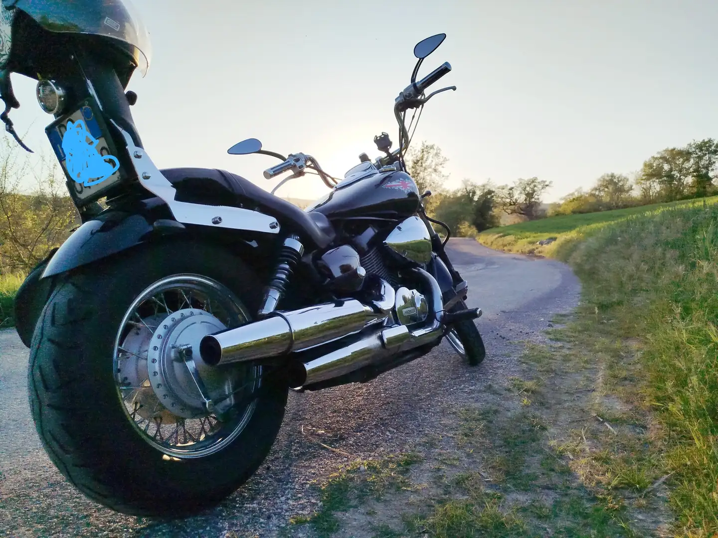 Honda Shadow Black Spirit 750 Black - 1