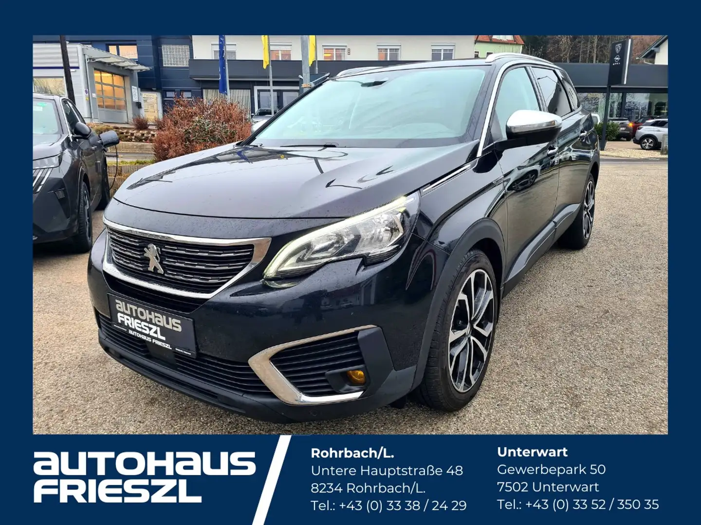 Peugeot 5008 1,6 BlueHDI 120 S&S 6-Gang GT Line Schwarz - 1