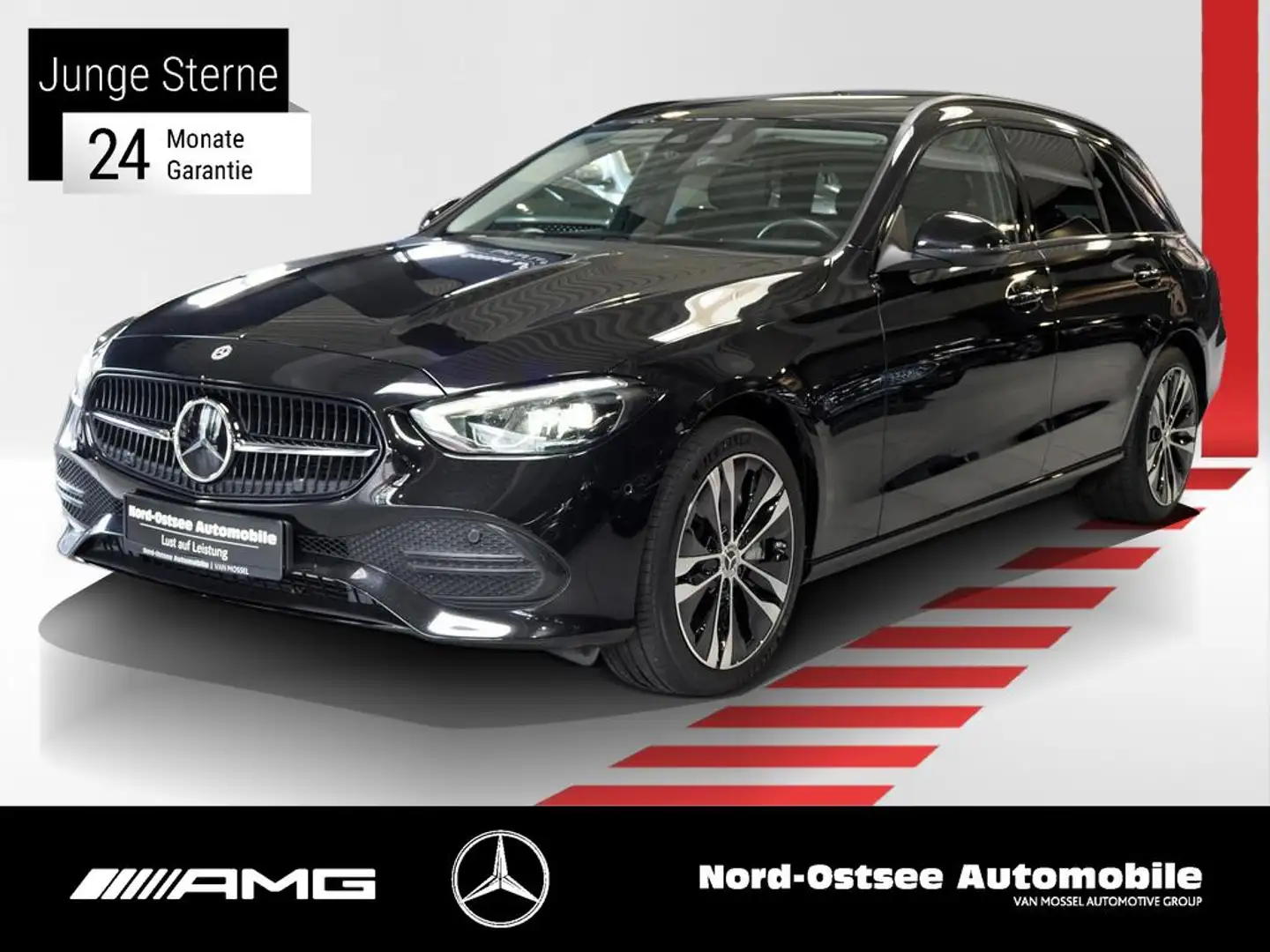 Mercedes-Benz C 300 e T AVANTGARDE KAMERA PANO NIGHT LED MBUX Zwart - 1