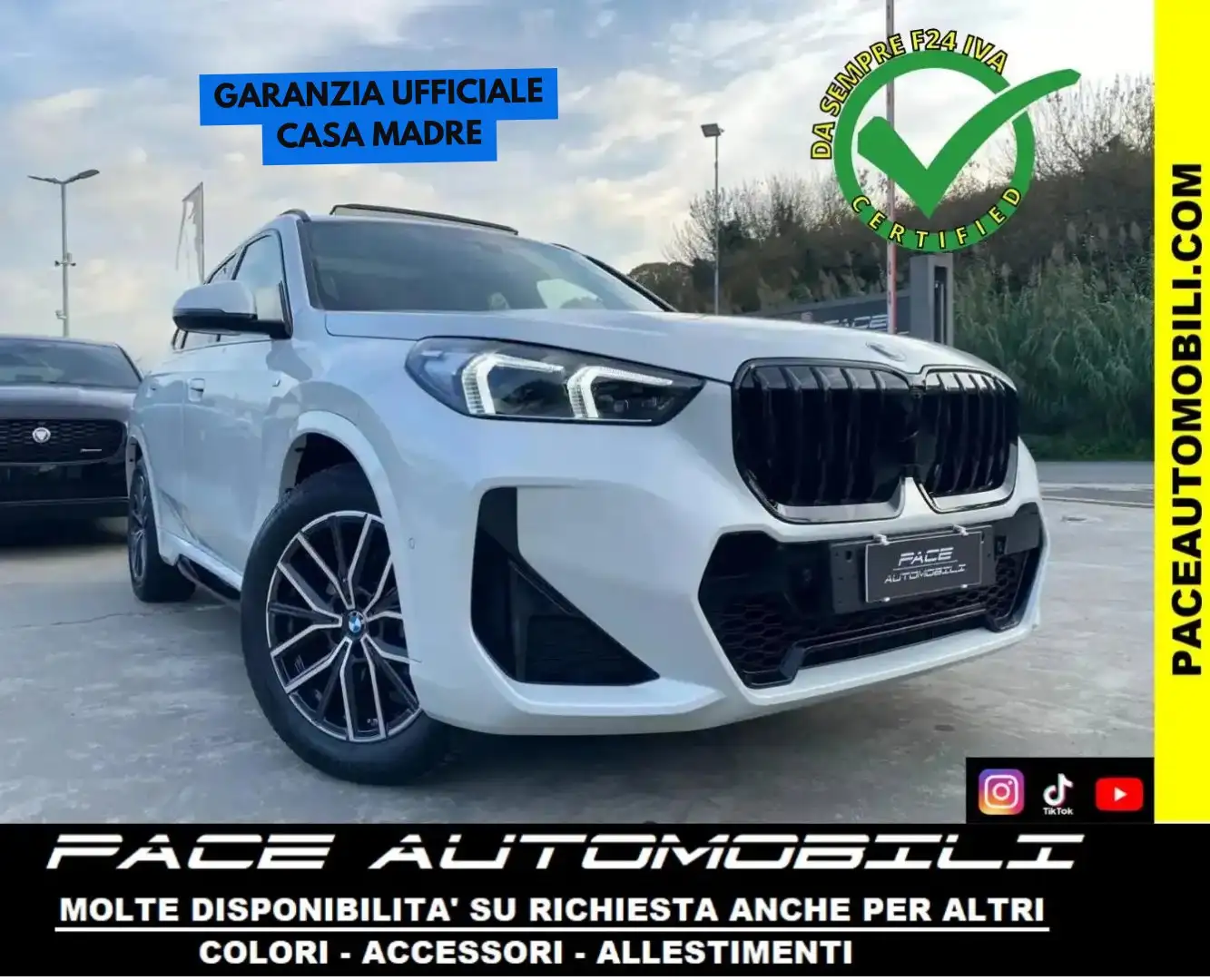 BMW X1 S DRIVE 18D M SPORT MSPORT M-SPORT TETTO ACC Bianco - 1