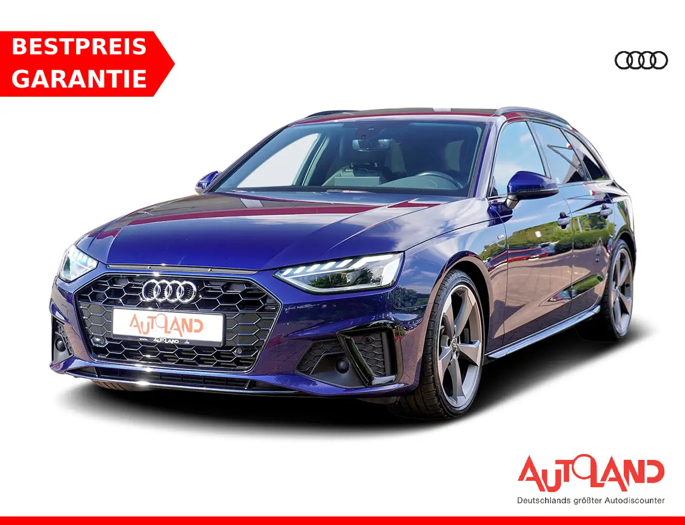 Audi A4 Avant 40 2.0 TFSI S line S-Tronic LED AHK ACC Blauw - 1