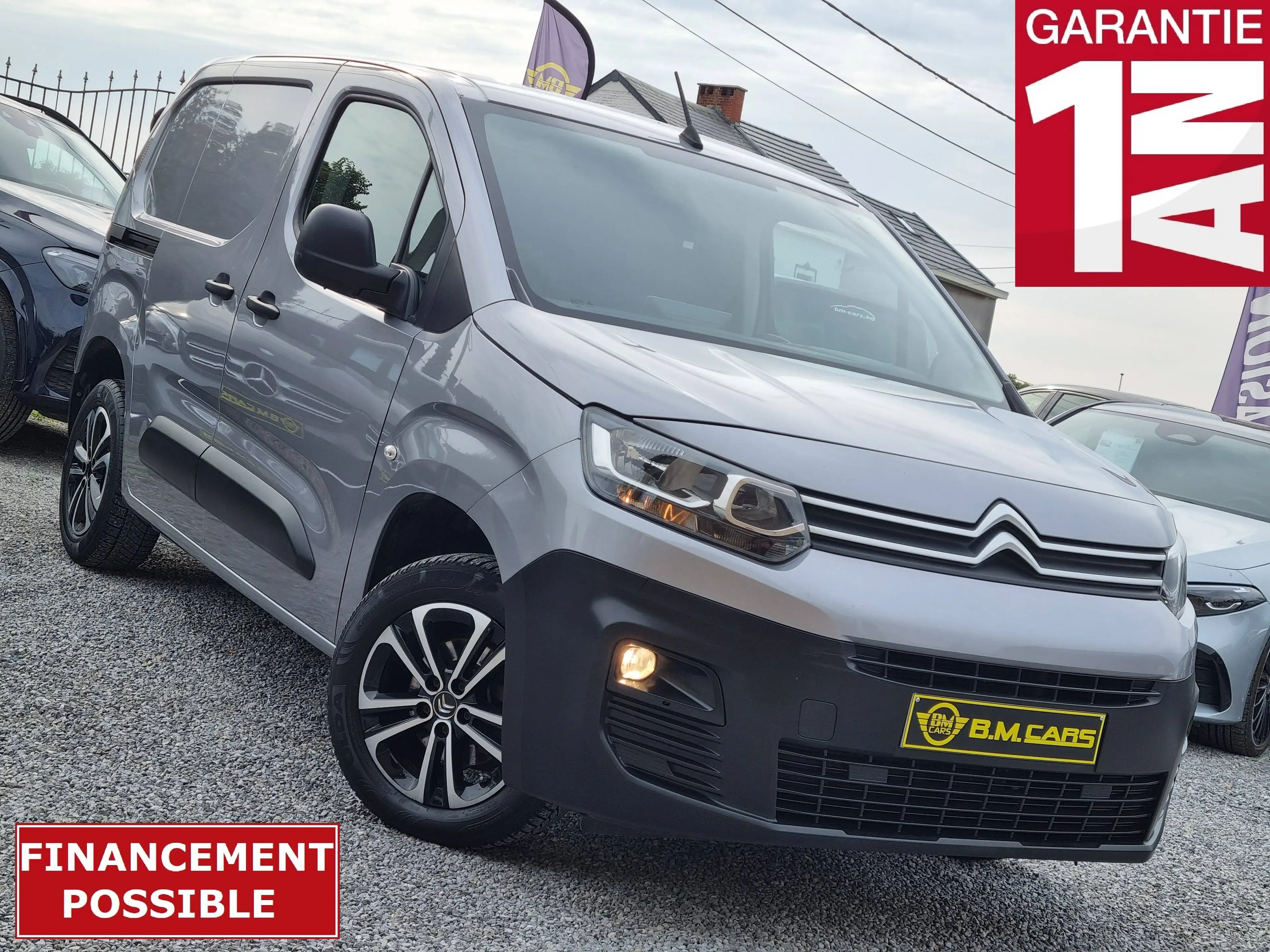 Citroen Berlingo 1.5 BlueHDi ✅ 3 PLACES ✅ GPS-CLIM-PORTE COULISSANTE-CARPLAY-ANDROIDAUTO-CAMERA-ATT.REMORQUE