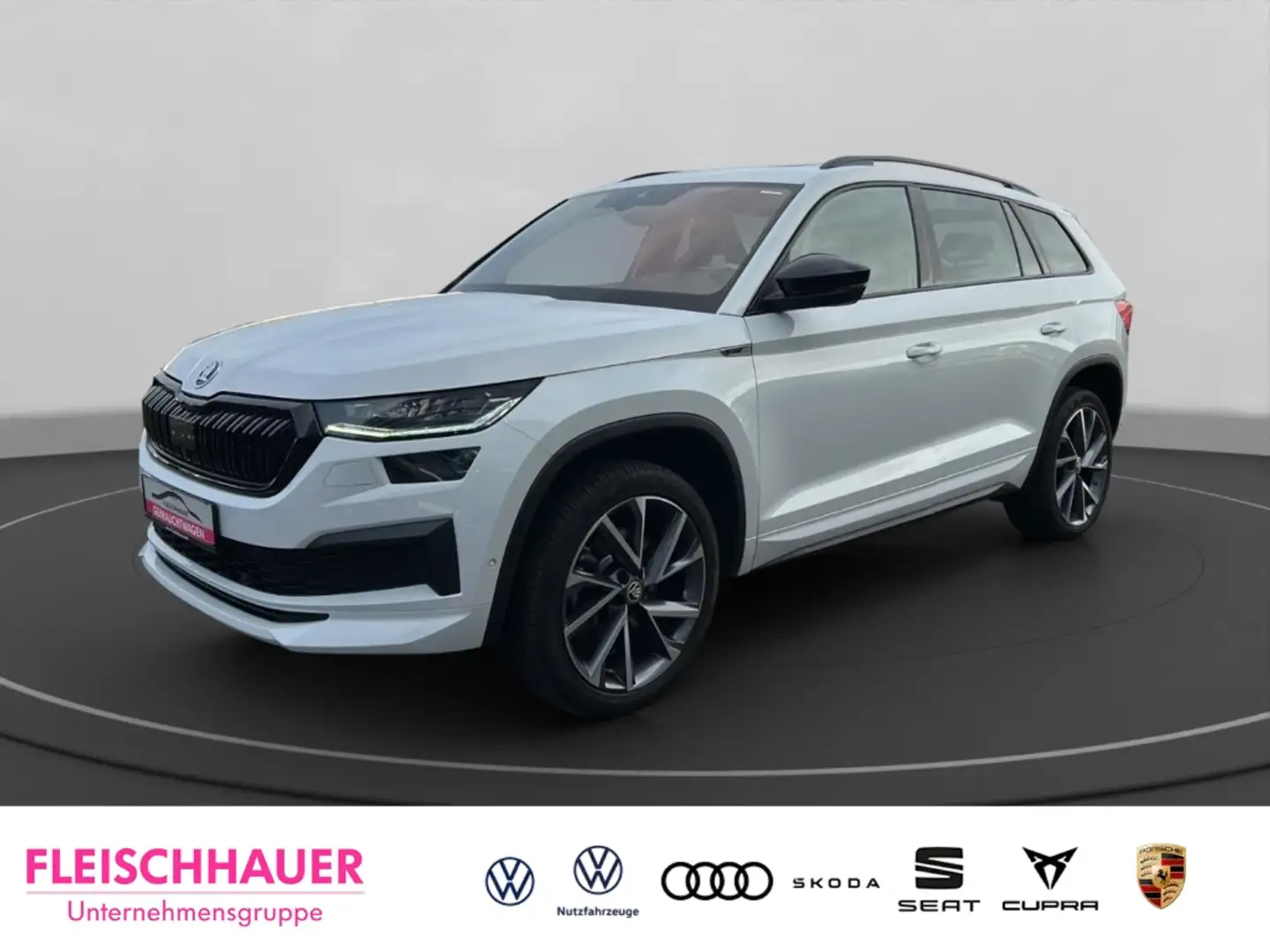 Skoda Kodiaq Sportline 2.0 TDI DSG 4x4+SHZ+LED+AHK+NAVI Weiß - 1