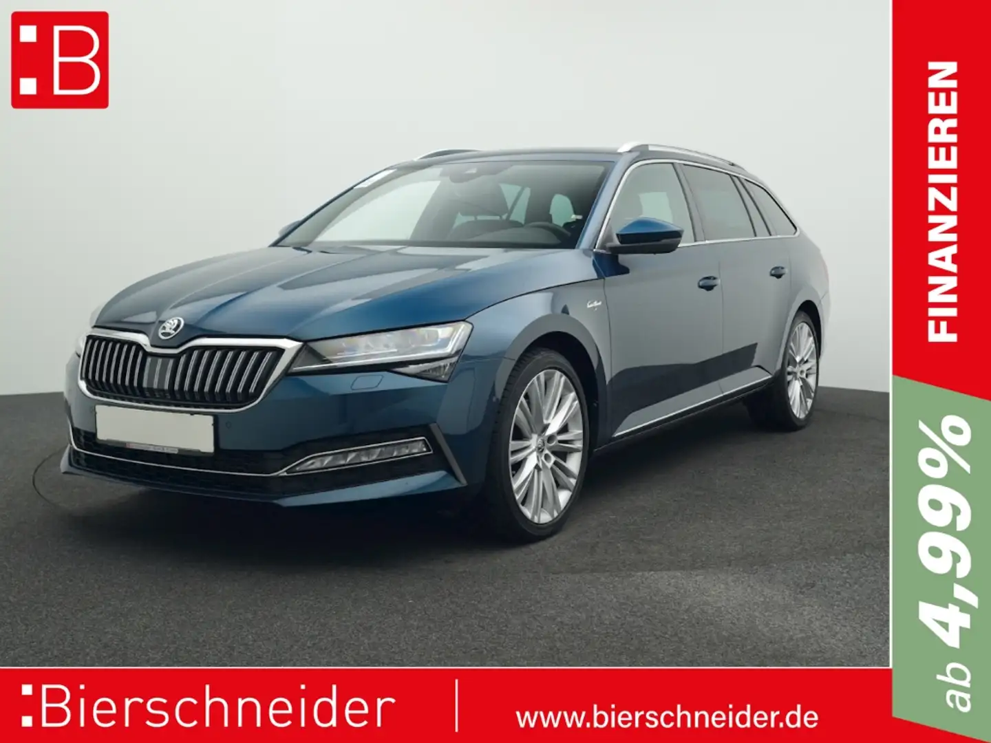 Skoda Superb Combi 2.0 TDI DSG 4x4 L&K AHK STANDHZ DCC 19 Bleu - 1