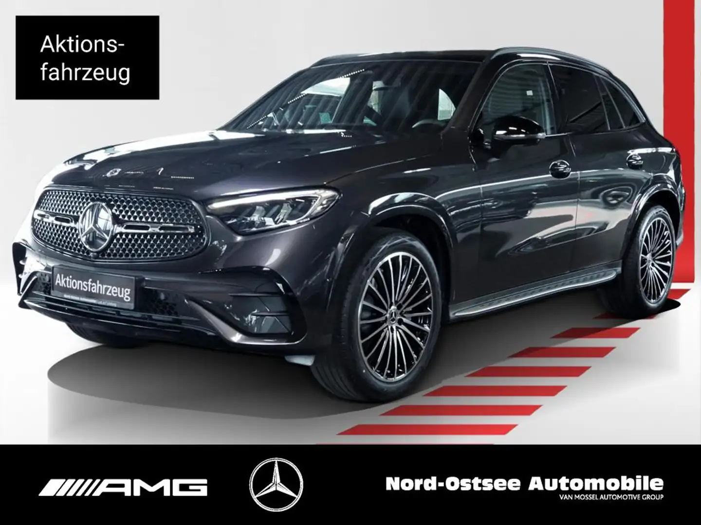 Mercedes-Benz GLC 200 d 4m AMG NIGHT PANO AHK DISTRONIC 20" Gris - 1