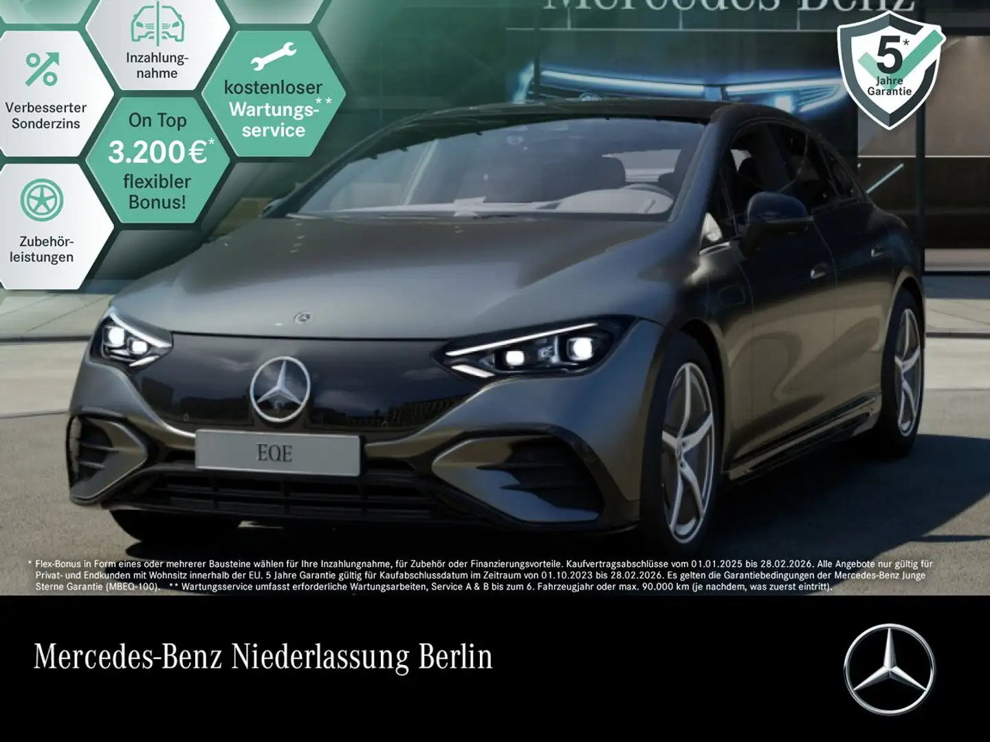 Mercedes-Benz EQE 500 4MATIC AMG Fahrass Pano Burmester Distr. Grijs - 1