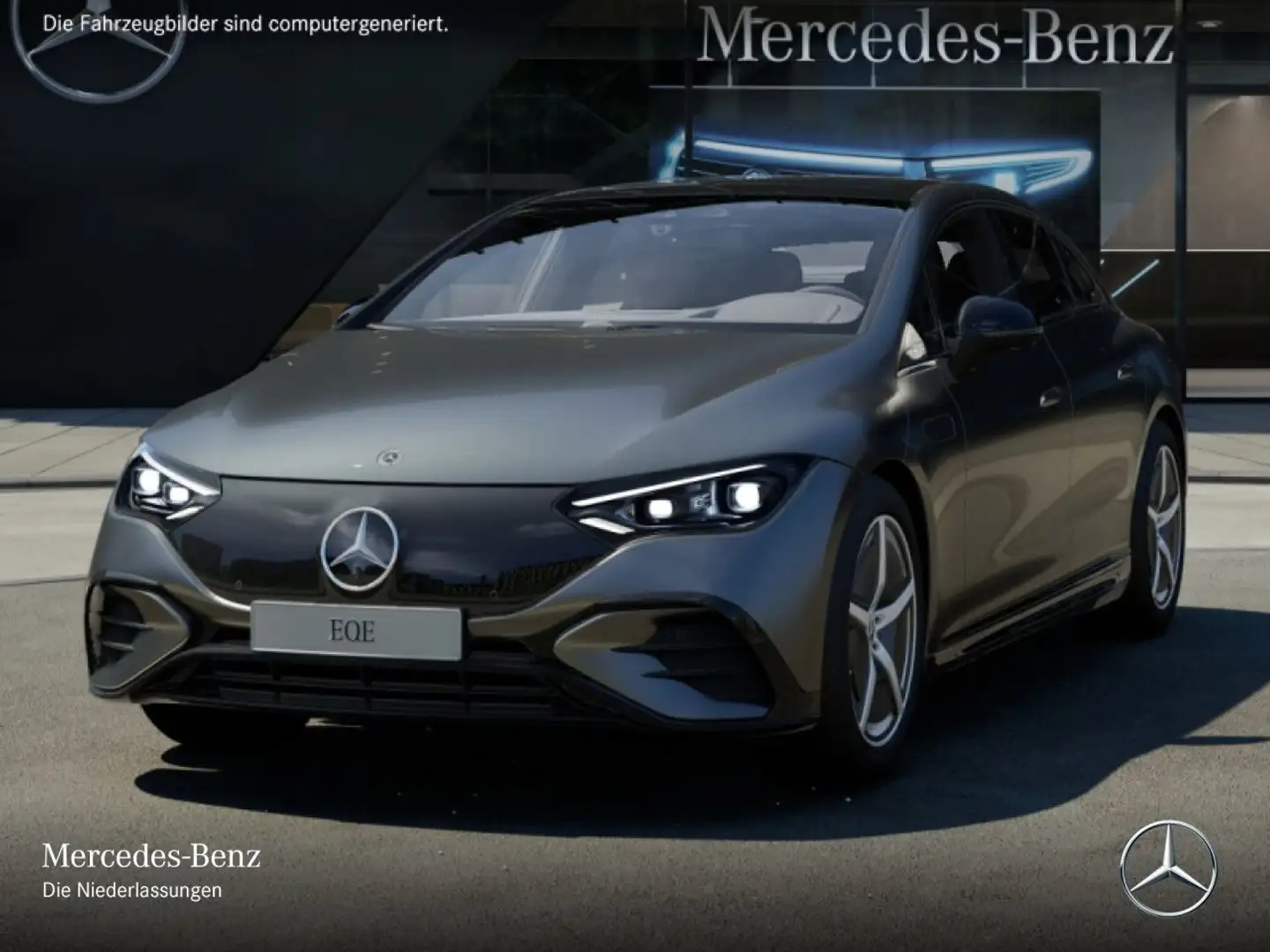 Mercedes-Benz EQE 500 4MATIC AMG Fahrass Pano Burmester Distr. Grijs - 2