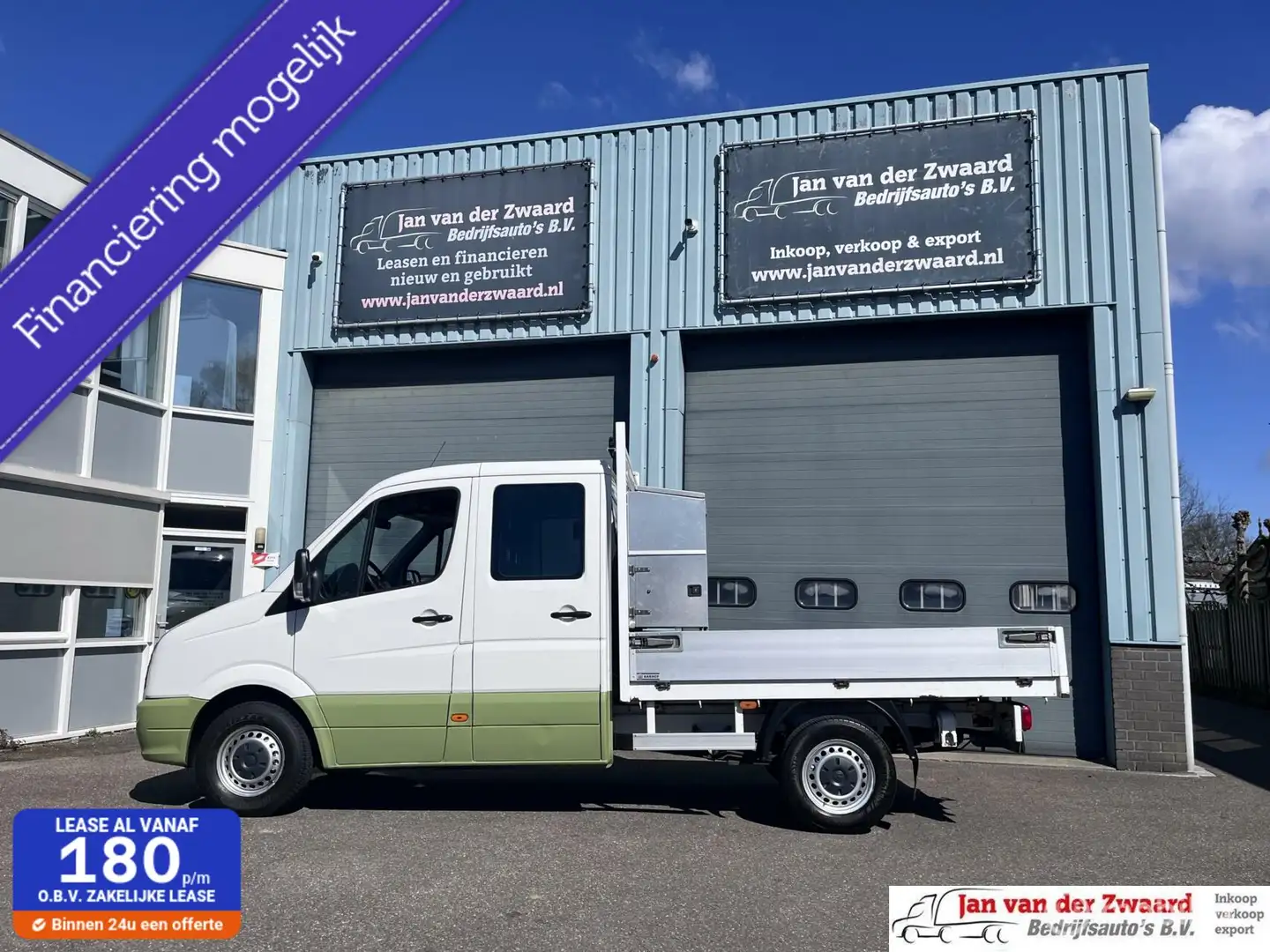 Volkswagen Crafter 35 2.0 TDI open laadbak dubbele cabine Wit - 1