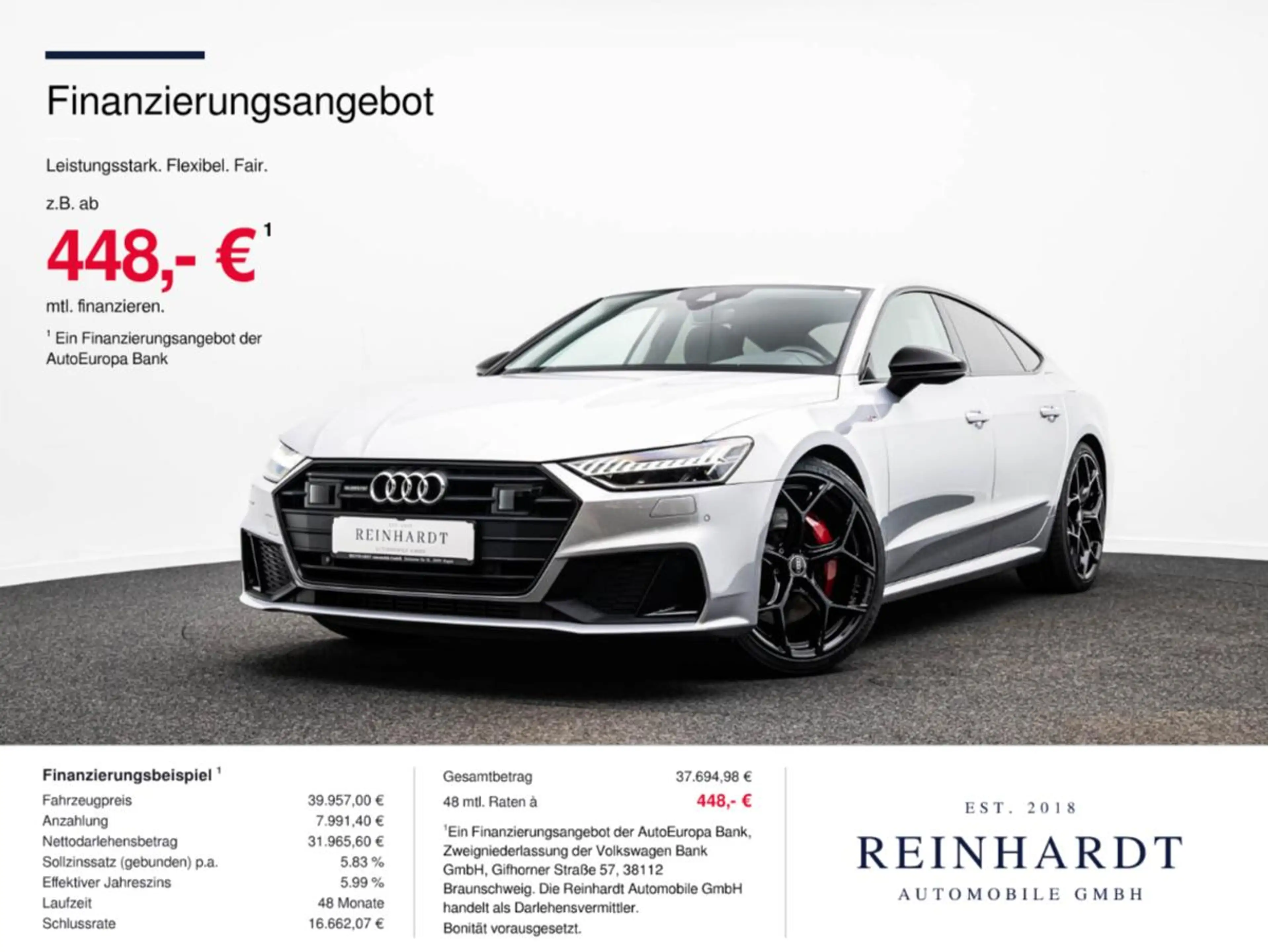 Audi A7 SPORTBACK 55TFSie 2x S LINE BLCK/MTRX/ACC/AHK