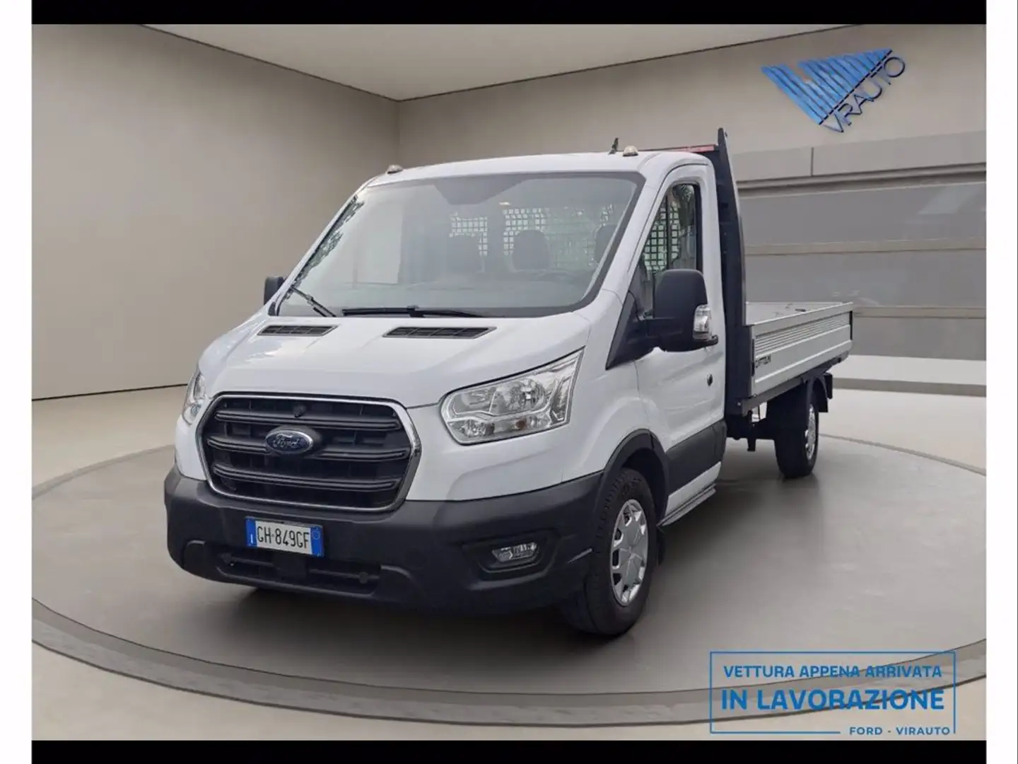Ford Transit 350 2.0 EcoBlue Trend - Cassonato - MHEV Alb - 1