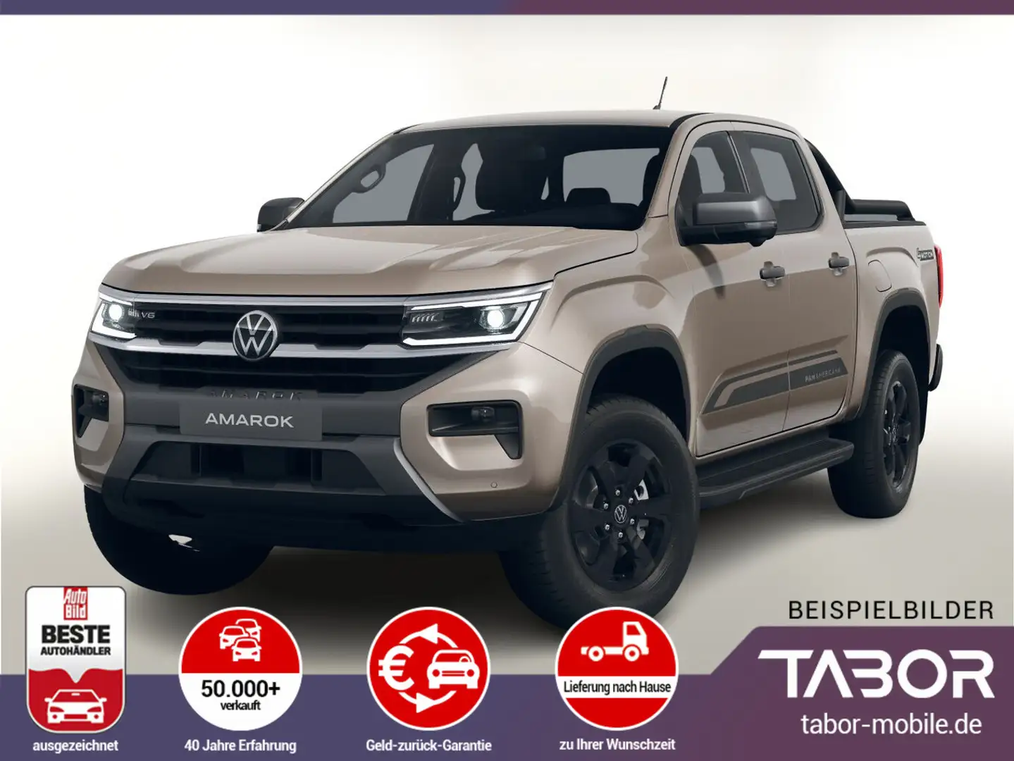 Volkswagen Amarok 3.0 TDI 241 AT 4M PanAm Nav Matrix AHK Beige - 1