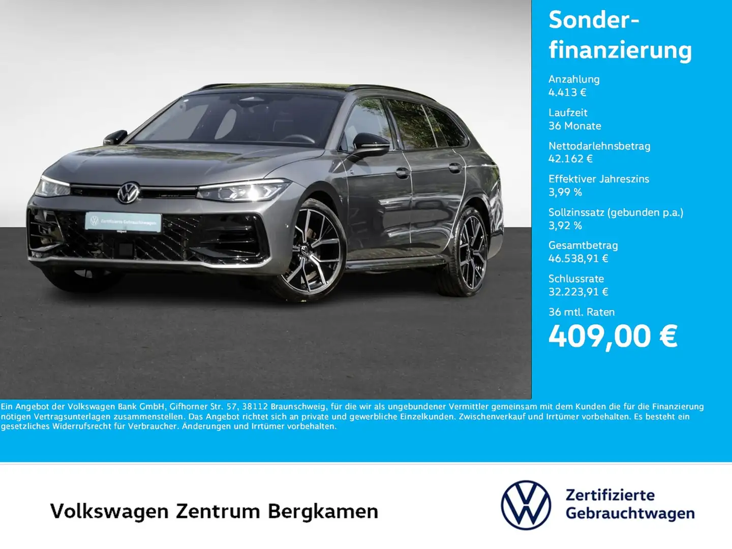 Volkswagen Passat Variant 2.0 R-LINE 4X4 LEDER eKLAPPE AHK Grau - 1