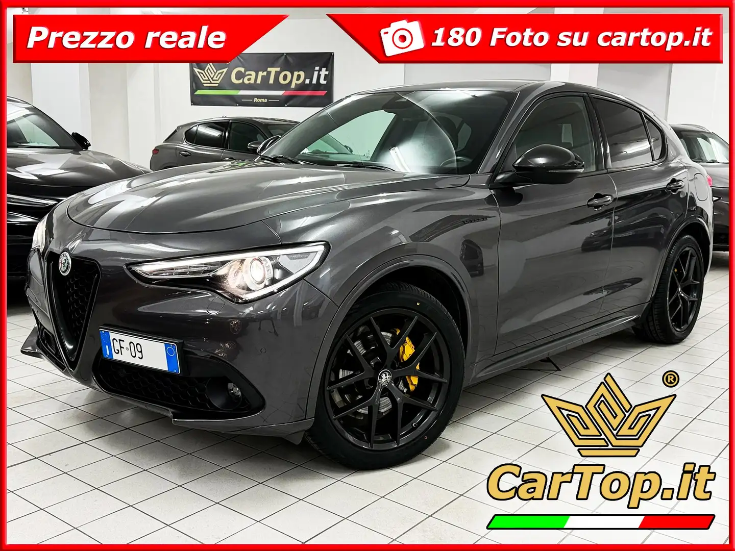 Alfa Romeo Stelvio 2.2 TD 210 CV VELOCE Q4 SOSPENSIONI REGOLABILI Gris - 1