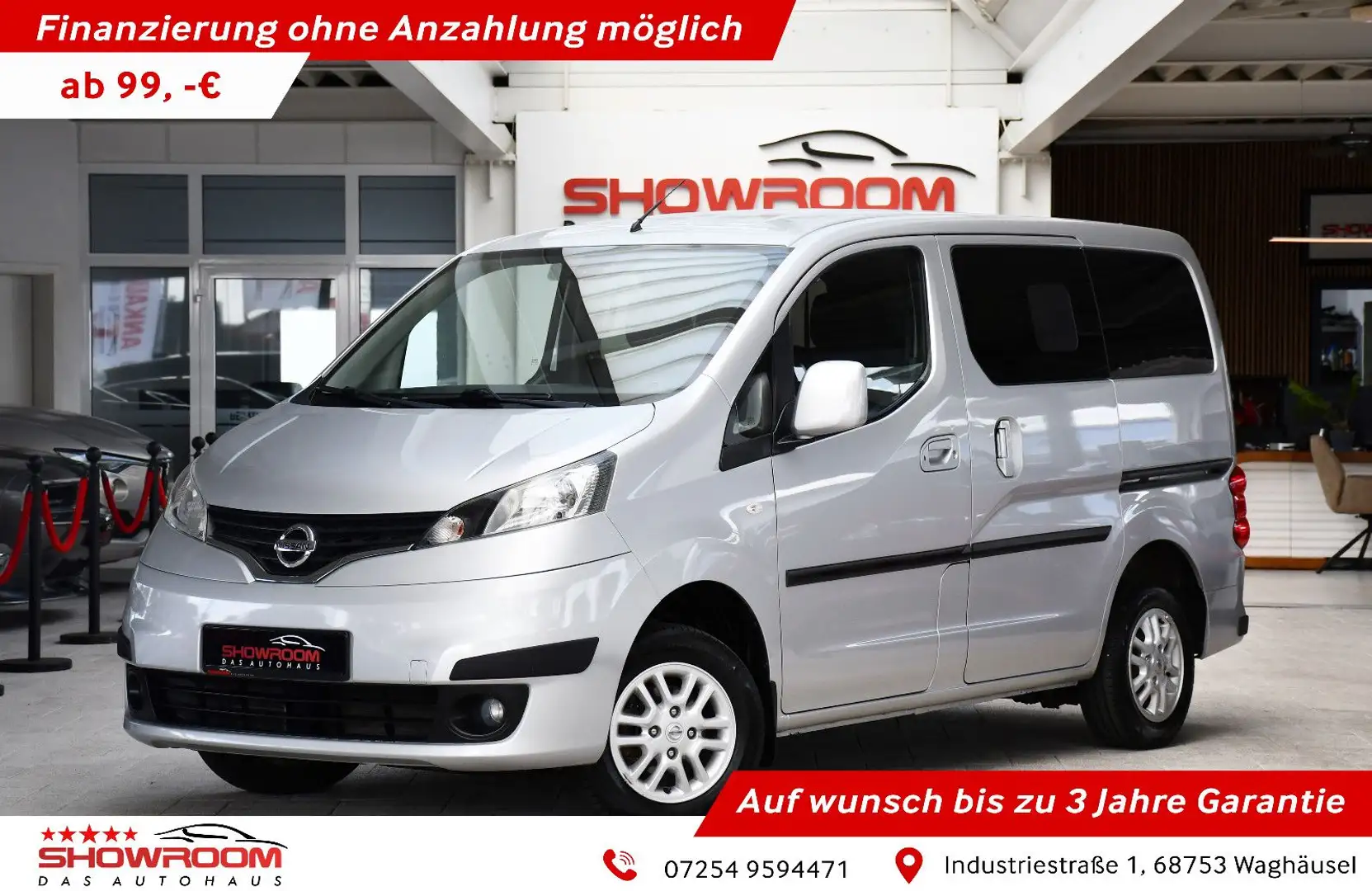 Nissan NV200 Evalia Premium Klima 7 Sitzer Kamera Silber - 1