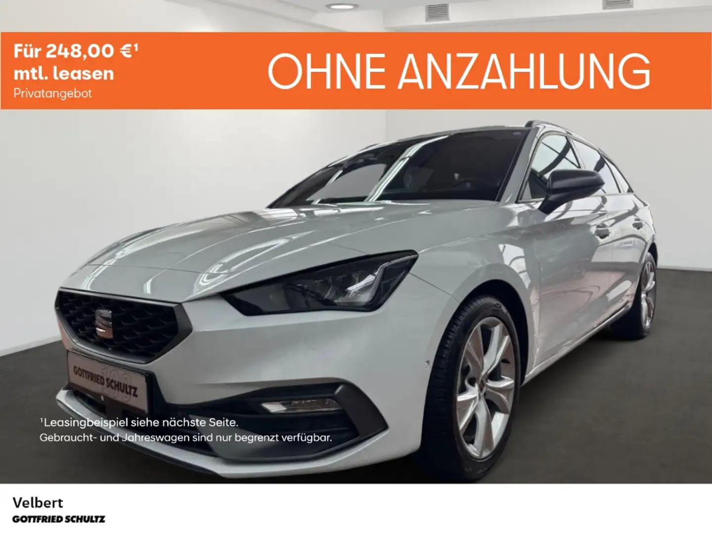 SEAT Leon Sportstourer 2.0 TDI DSG FR-Line NAVI SHZ PDC Weiß - 1