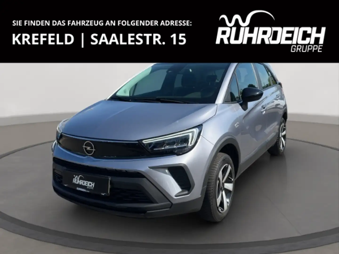Opel Crossland Edition AHK-abnehmbar Allwetter CarPlay Mehrzonenk Grau - 1