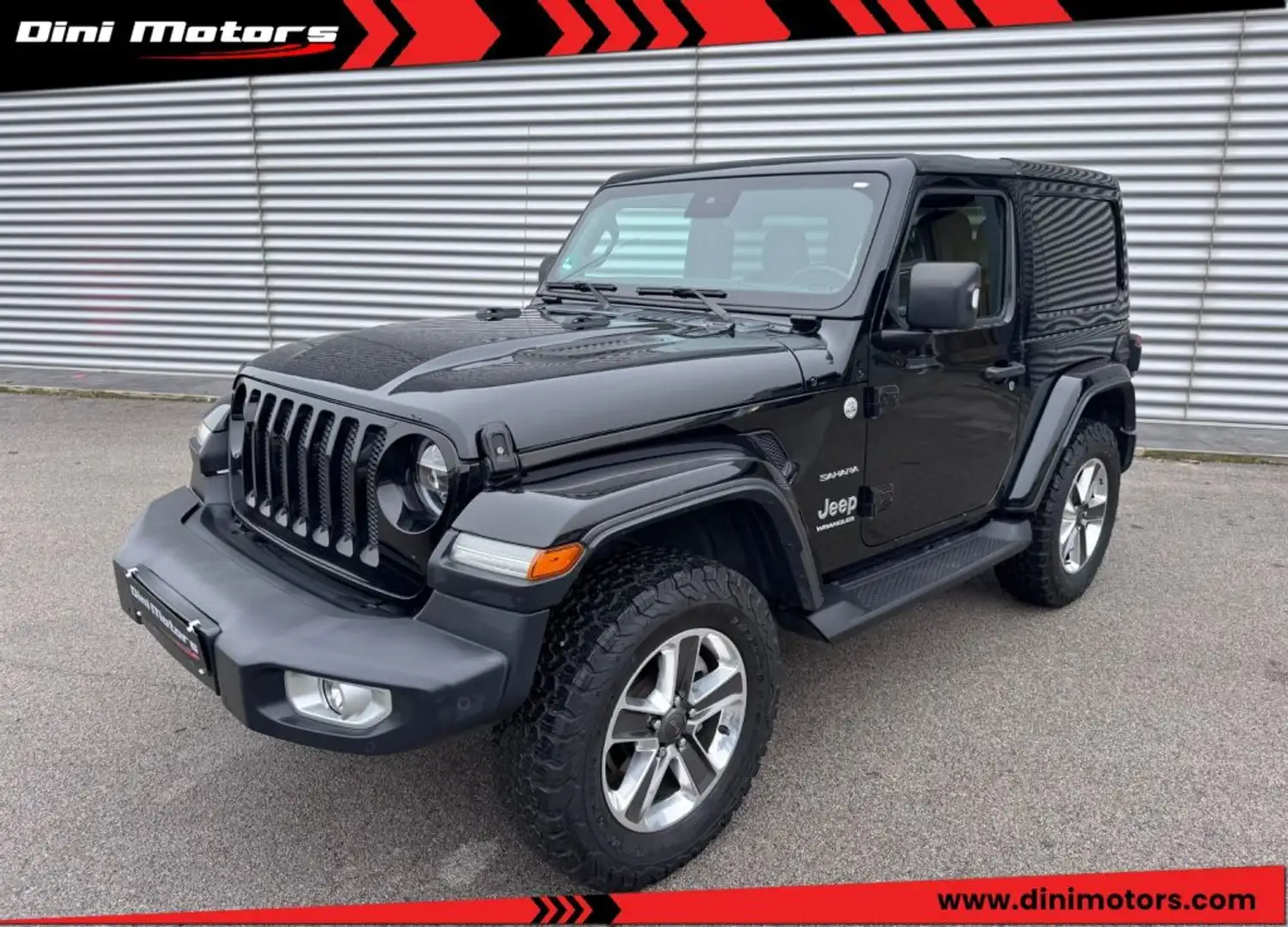 Jeep Wrangler 2.2 Mjt II 4X4 4WD Sahara 3 PORTE GANCIO TRAINO Noir - 1