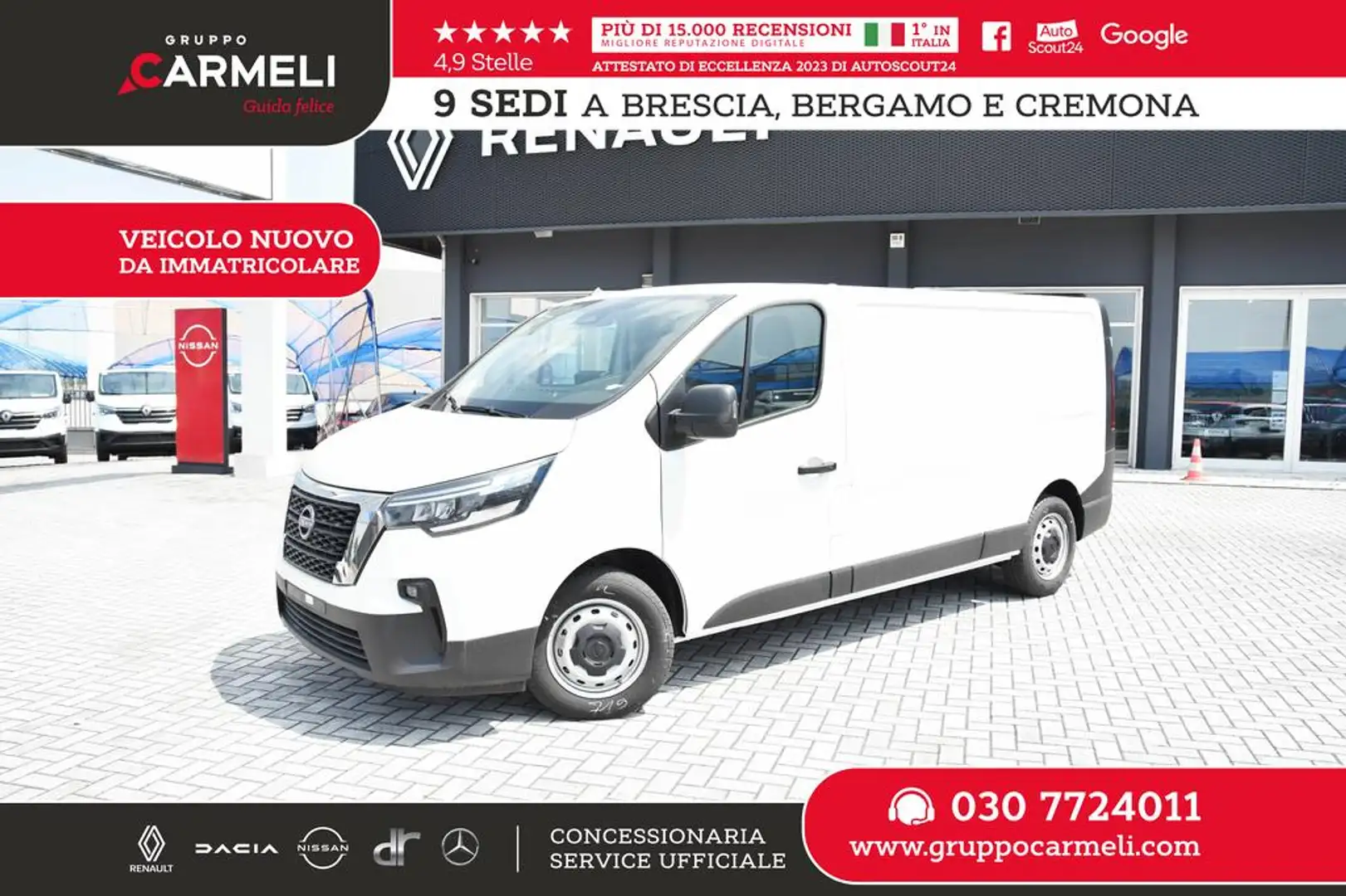 Nissan Primastar van 30 2.0 dci 130cv S&S L2H1 Acenta my24 - Biały - 1