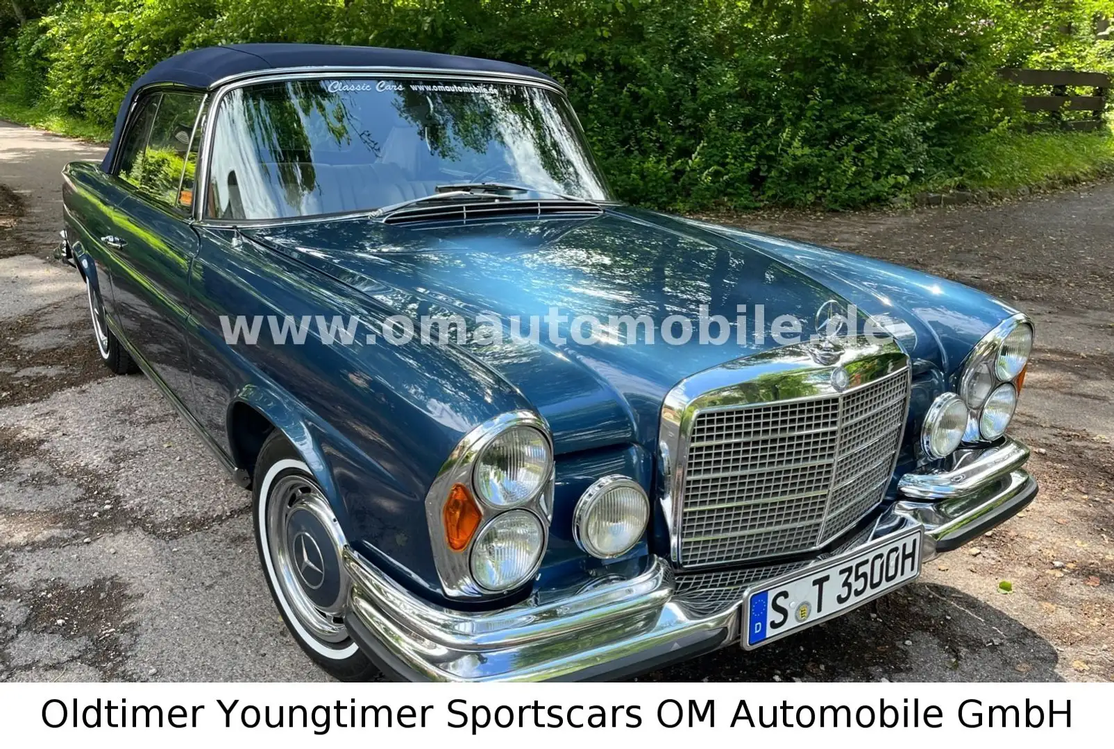 Mercedes-Benz 280 SE 3,5 Cabrio W111 deutsch*3.Hd*dokumentiert Bleu - 1