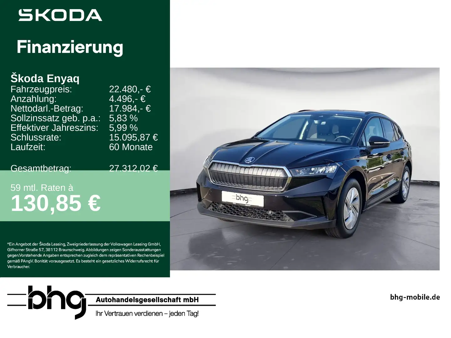 Skoda Enyaq iV 50 Nero - 1