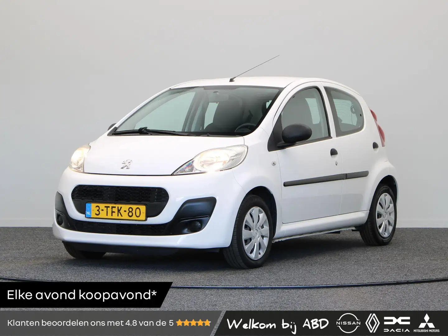Peugeot 107 1.0 Blue Lease | Airco | 5 deurs | Elektrische ram Wit - 1
