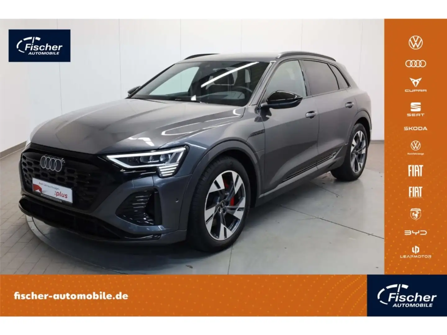 Audi Q8 e-tron S line Grau - 1