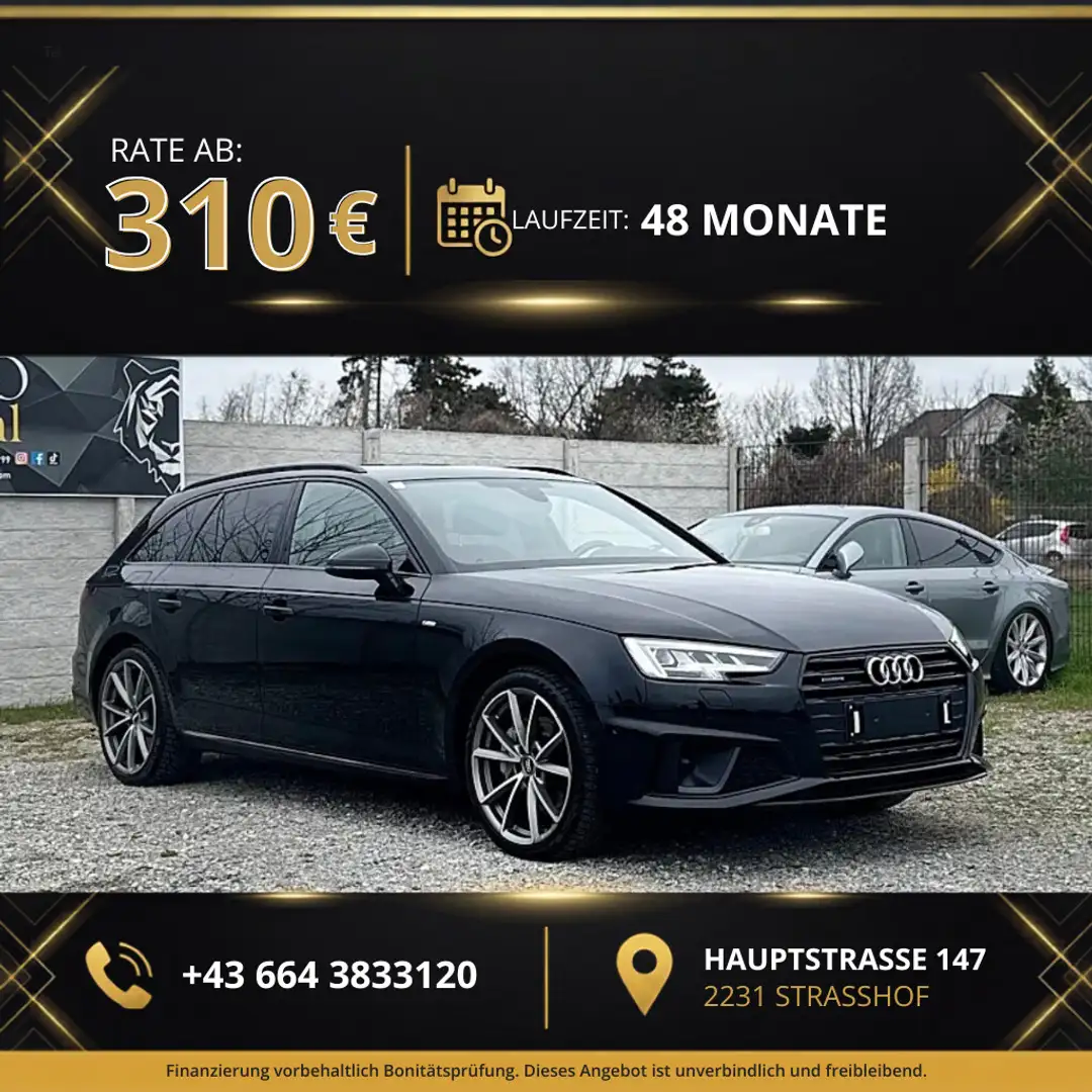 Audi A4 Avant 40 TDI quattro S-tronic Schwarz - 1