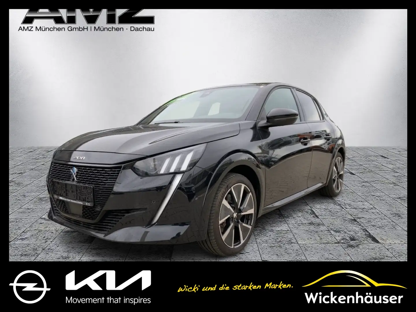 Peugeot 208 Elektromotor 136 Müdigkeitserkennungs-Senso Schwarz - 1