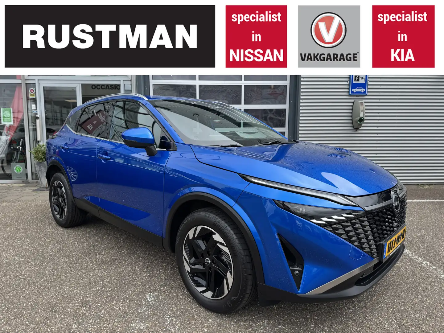 Nissan Qashqai 1.3 MHEV Xtronic N-Connecta Cold pack Blauw - 1