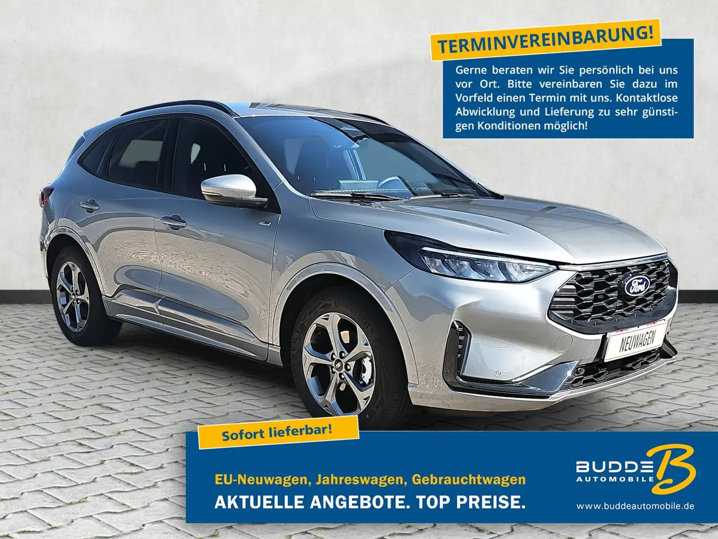 Ford Kuga 2.5 FHEV ST-Line Navi Kamera Key Free Zilver - 1