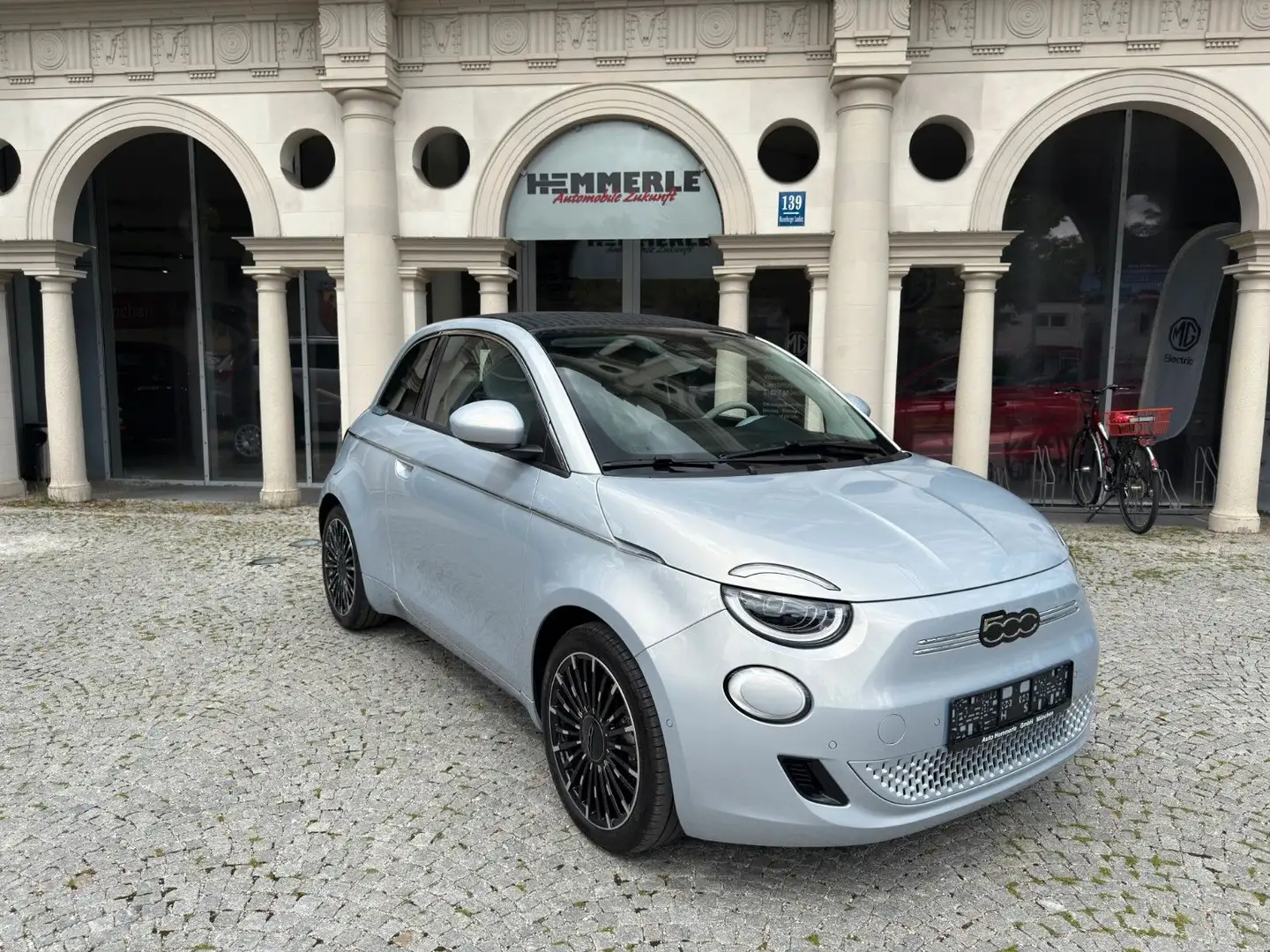 Fiat 500e La Prima Cabrio 42 kWh Modrá - 2
