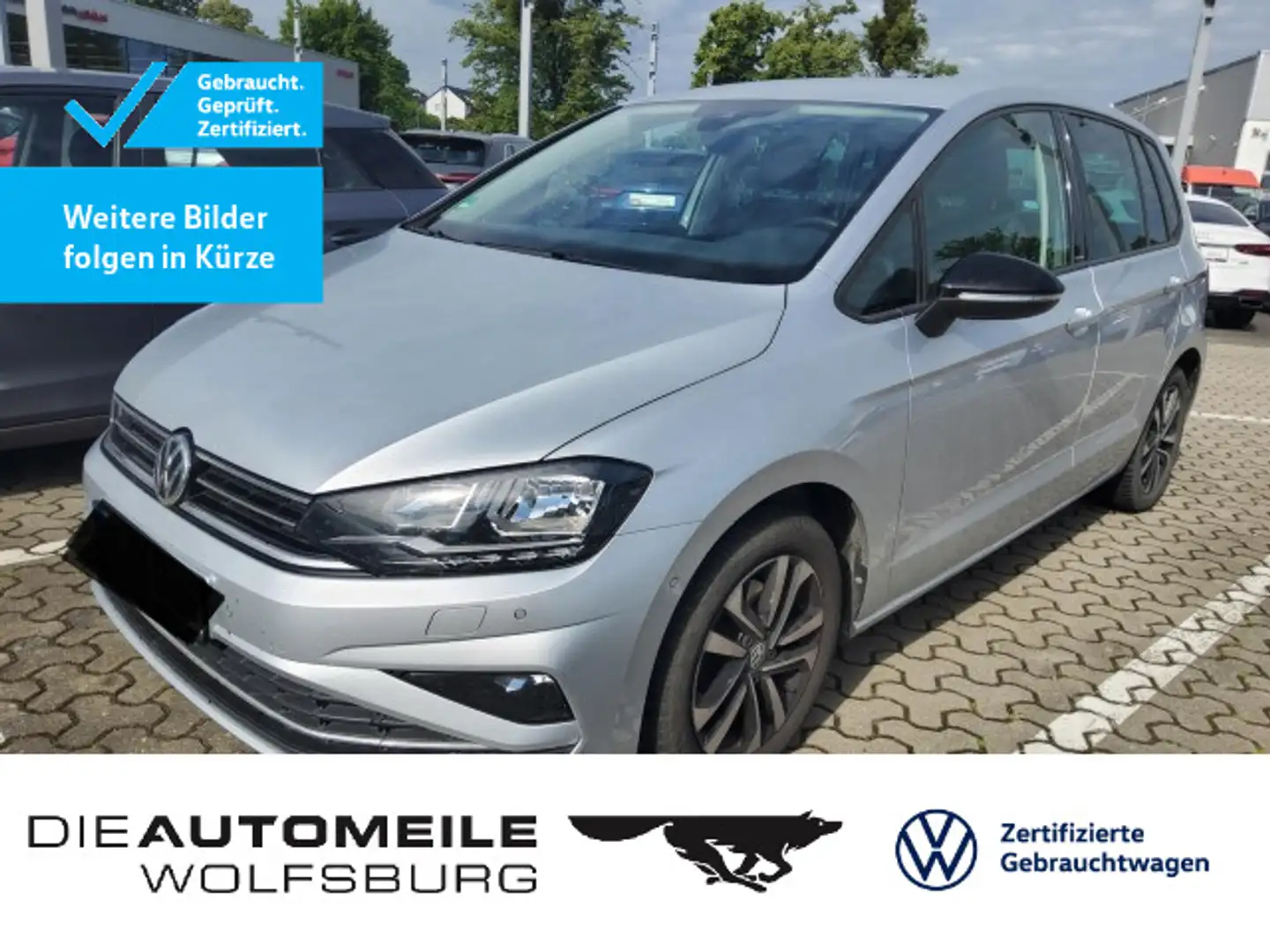 Volkswagen Golf Sportsvan 1.5 TSI IQ.DRIVE Einparkhi/App-Co Srebrny - 1