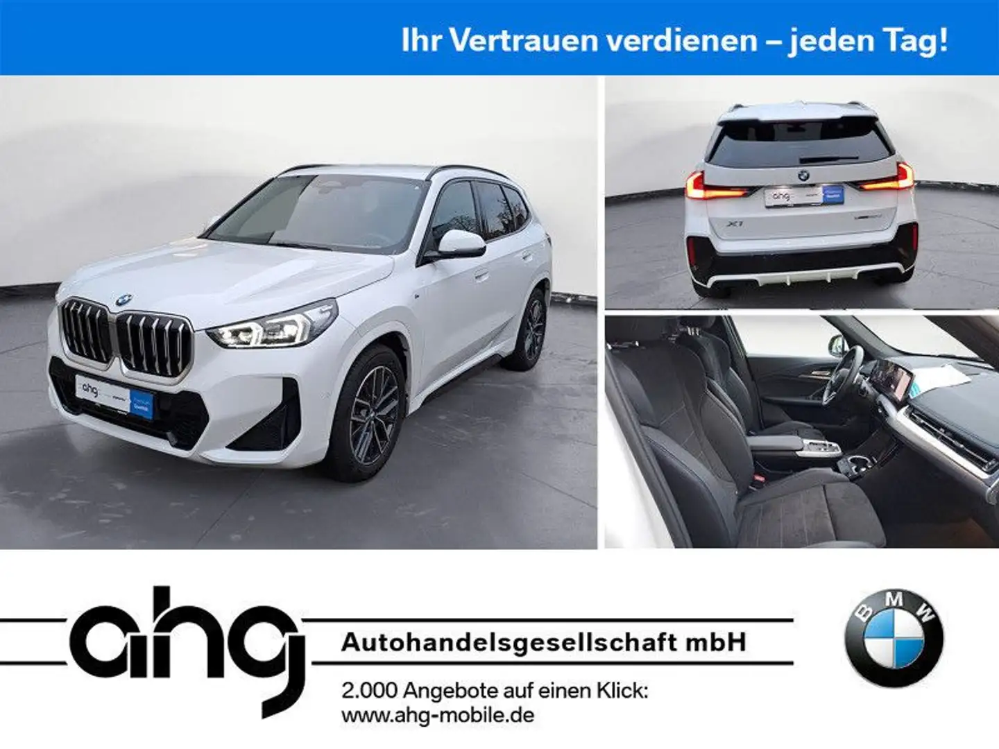 BMW X1 sDrive20dA M Sport AHK Adaptives Fahrwerk Rüc Weiß - 1
