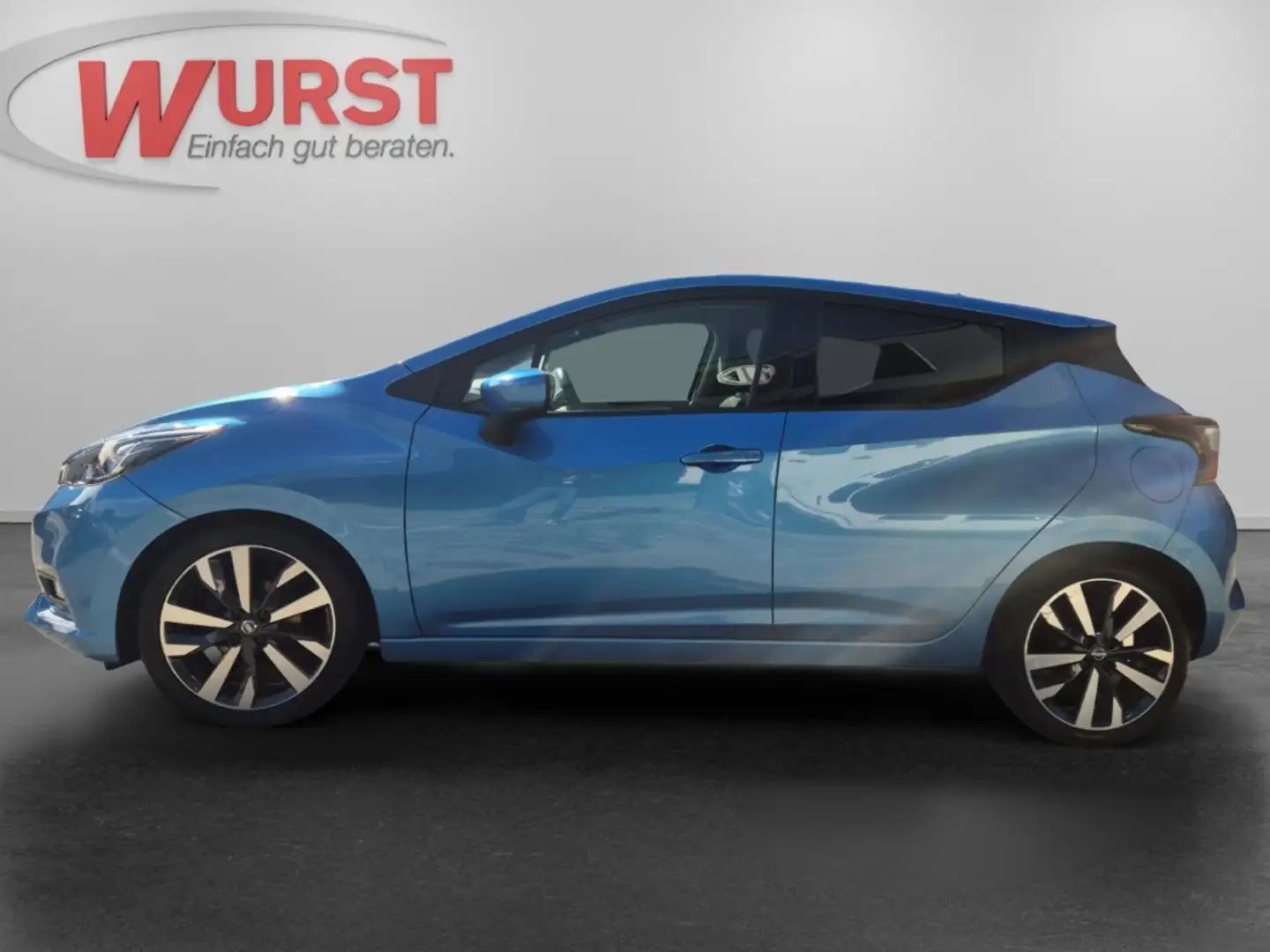 Nissan Micra Tekna Automatik 1.0 EU6d-T LM-Felgen Navi DAB Blau - 2